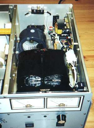 Figure 3: Closeup of the Commander VHF 1200 PSU compartment.